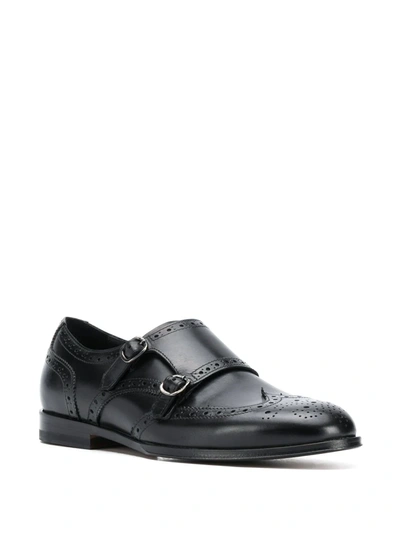 Scarosso Kate Monk Shoes In Black