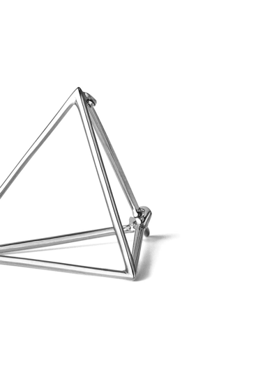 Shop Shihara Triangle Earring 20 In Metallic