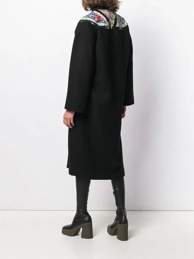 Shop Stella Mccartney Shoulder Patch Coat In Black