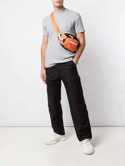 Palace X Ralph Lauren Waffle Pocket Tee In Grey
