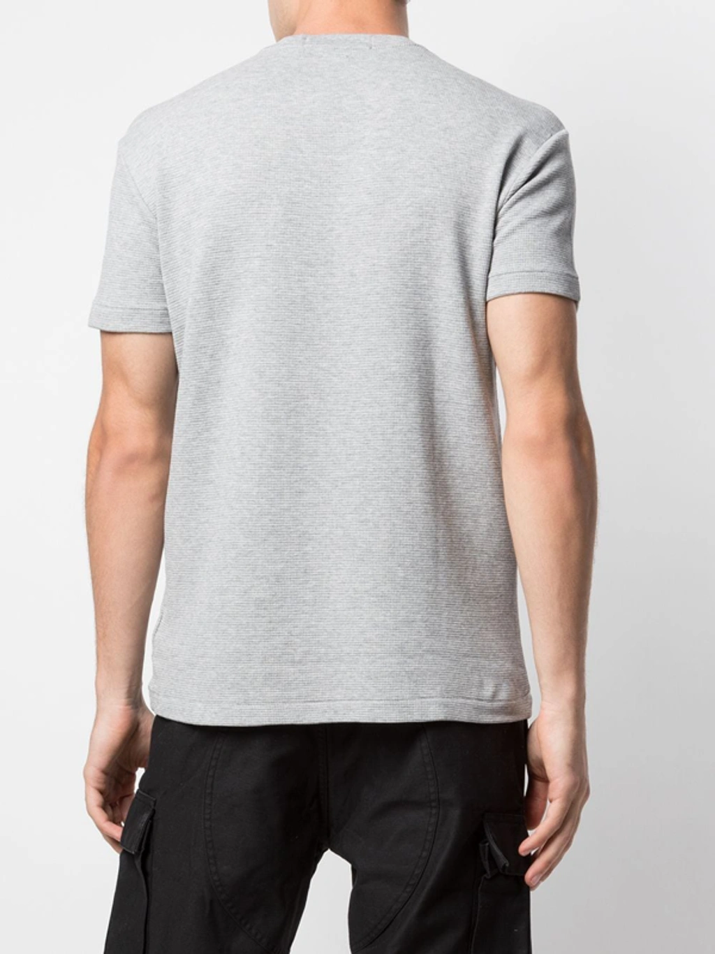 Palace X Ralph Lauren Waffle Pocket Tee In Grey ModeSens