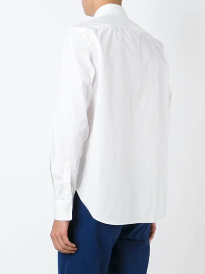 Shop Aspesi Chest Pocket Shirt In White