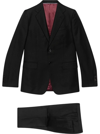 Shop Gucci Two-pice Formal Suit In Black