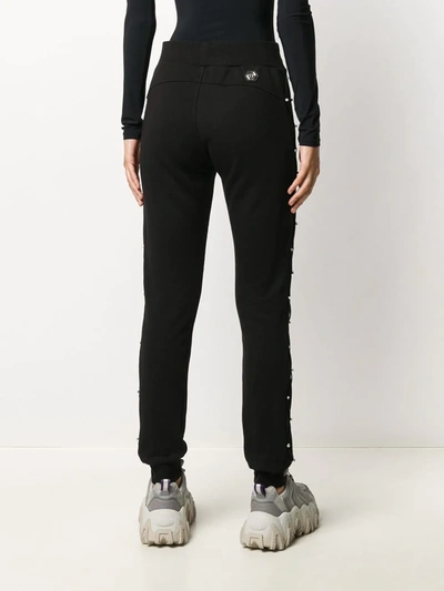 Philipp Plein Logo-print Track Pants In Black