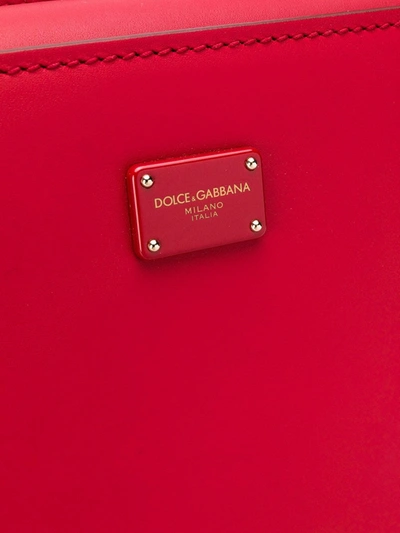 Shop Dolce & Gabbana Medium Sicily 62 Shoulder Bag In Red