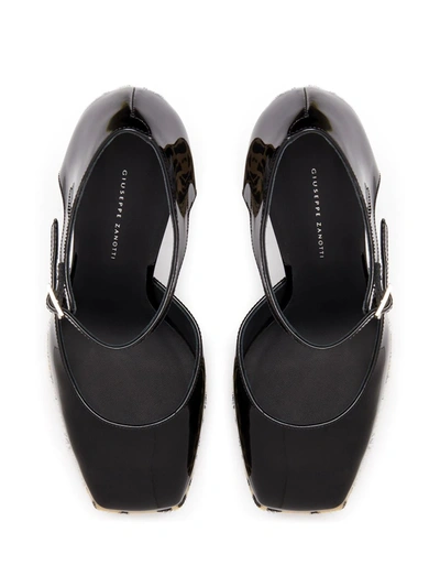 Shop Giuseppe Zanotti Animal Print Detail Sandals In Black