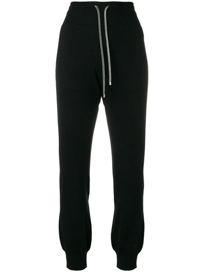 Shop Barrie Romantic Timeless Cashmere Jogging Trousers In Black