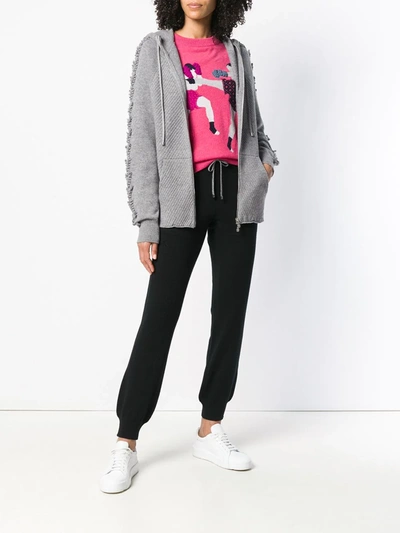 Barrie Romantic Timeless Cashmere Jogging Trousers In Black
