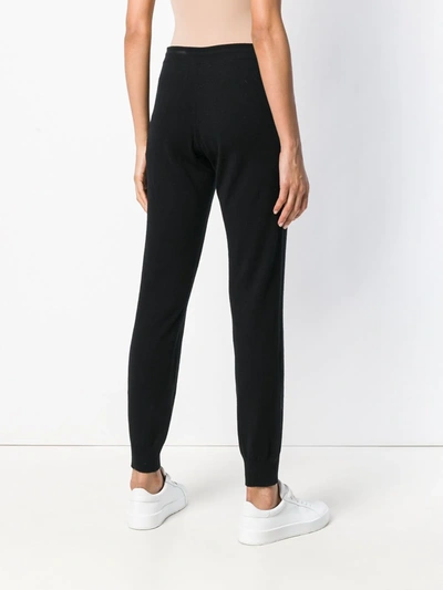 Shop Barrie Romantic Timeless Cashmere Jogging Trousers In Black