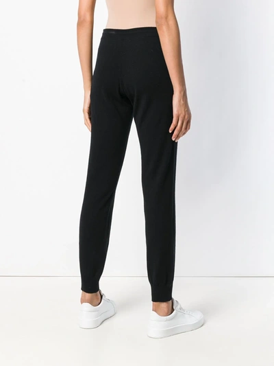 Barrie Romantic Timeless Cashmere Jogging Trousers In Black