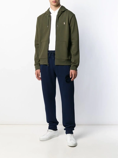 Shop Polo Ralph Lauren Zip-up Hooded Jacket In Green