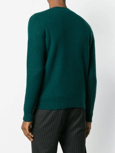 Drumohr Crew Neck Brushed Sweater In Multi