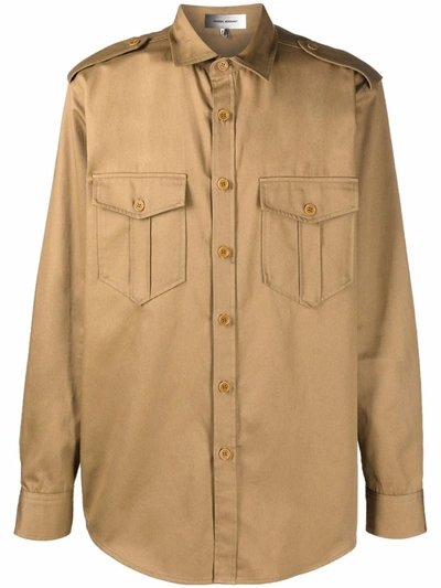 Isabel Marant Beige Cotton Pomili Shirt In Neutrals