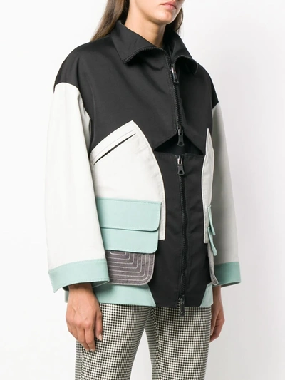 Valentino Technical Panelled Sports Jacket In Black