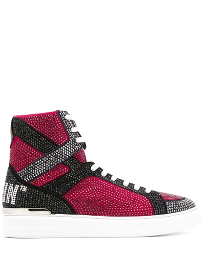 Shop Philipp Plein Money Beast High-top Sneakers In Black