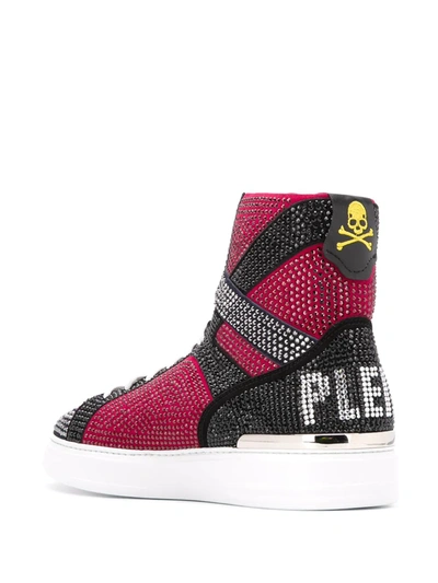 Shop Philipp Plein Money Beast High-top Sneakers In Black