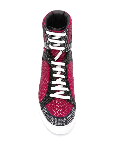 Shop Philipp Plein Money Beast High-top Sneakers In Black