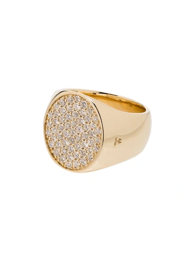 Shop Tom Wood Round Diamond Pinkie Ring In Gold
