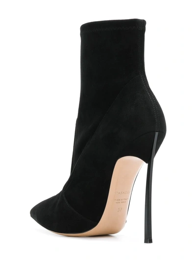 Shop Casadei Blade Ankle Boots In Black