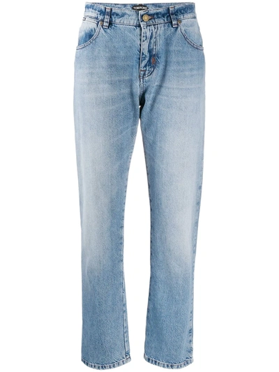 Shop Tom Ford Straight-leg Jeans In Blue