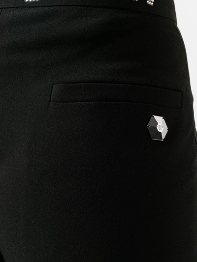 Shop Philipp Plein Crystal Plein Trousers In Black