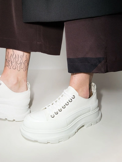 Alexander Mcqueen Tread Slick Sneakers In White
