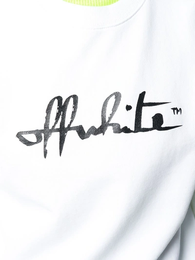 Shop Off-white Script Logo Sweatshirt In White