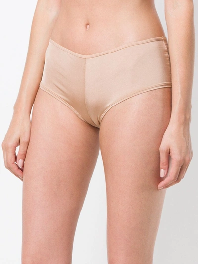 Shop Marlies Dekkers Space Odyssey Brazilian Shorts In Neutrals