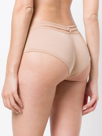 Shop Marlies Dekkers Space Odyssey Brazilian Shorts In Neutrals