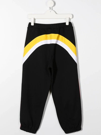 Shop N°21 Colour-block Track Pants In Black