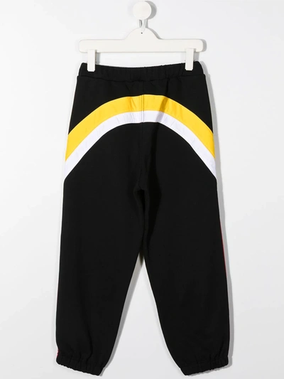 N°21 Teen Striped Detail Track Trousers In Black