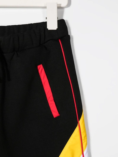 N°21 Teen Striped Detail Track Trousers In Black