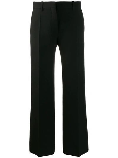 Shop Valentino Tailored Straight-leg Trousers In Black