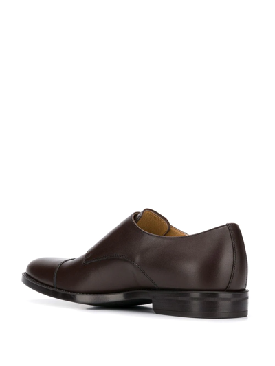 Shop Scarosso Francesco Monk Shoes In Brown