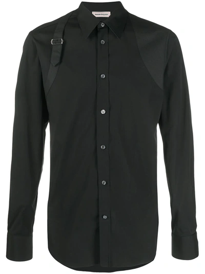 Shop Alexander Mcqueen Buckle Detail Shirt In Black