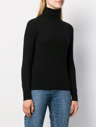 Shop Polo Ralph Lauren Roll-neck Cashmere Jumper In Black