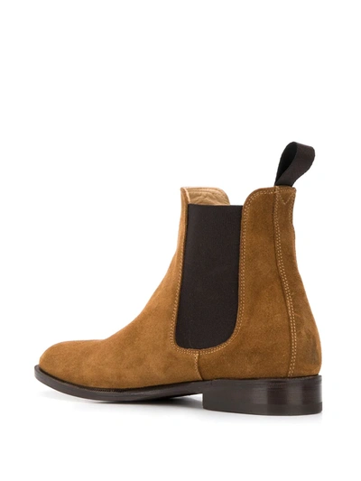Shop Scarosso Caterina Chelsea Boots In Brown