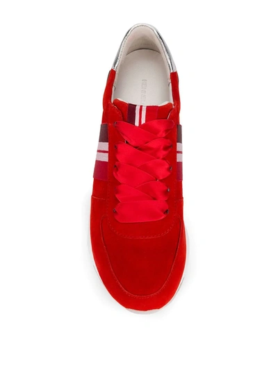 Shop Kennel & Schmenger Side Stripe Sneakers In Red
