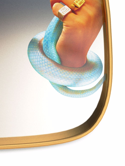 Seletti X Toiletpaper Snakes Mirror In 灰色