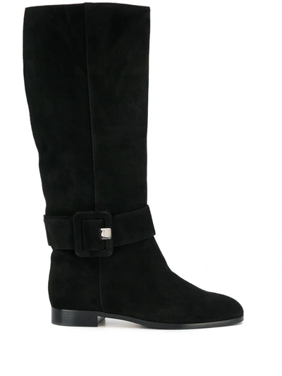 Shop Sergio Rossi Mia Knee High Boots In Black