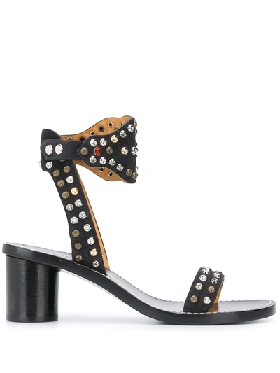 Shop Isabel Marant 65mm Stud-embellished Sandals In Black
