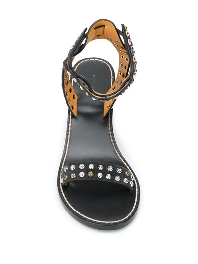 Shop Isabel Marant 65mm Stud-embellished Sandals In Black