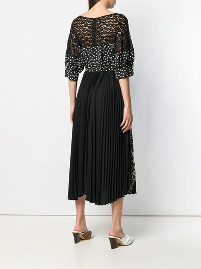 Shop Antonio Marras Mixed-print Panelled Dress In Black