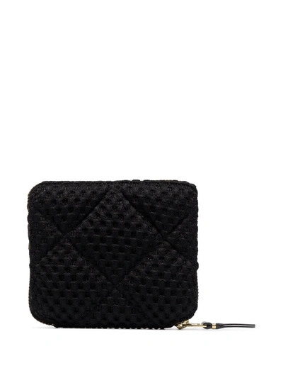 Comme Des Garçons Fat Tortoise Zip-around Wallet In Black