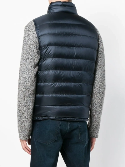 Shop Herno Classic Padded Gilet In Blue