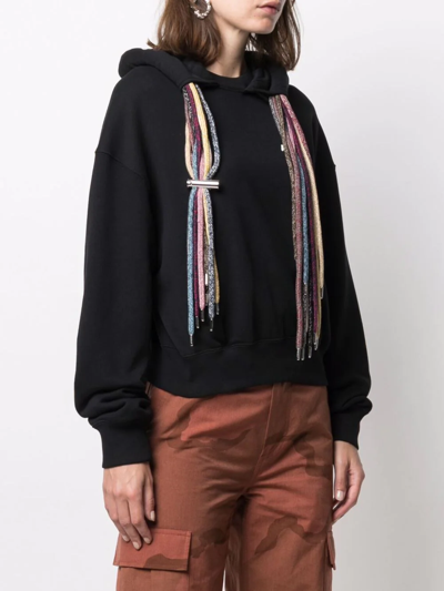 Ambush Multi-drawstring Logo Hoodie In Black