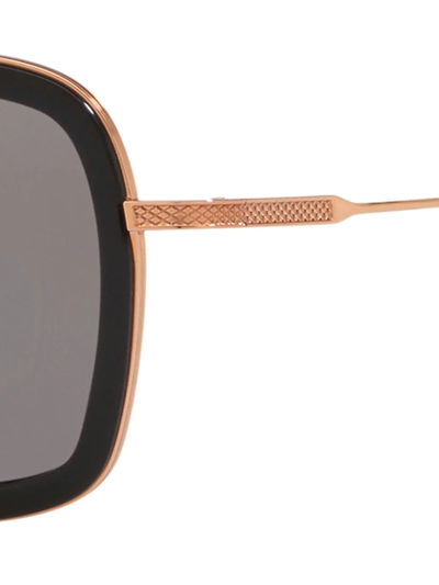 Shop Dita Eyewear Flight Pilot Sunglasses In Gold