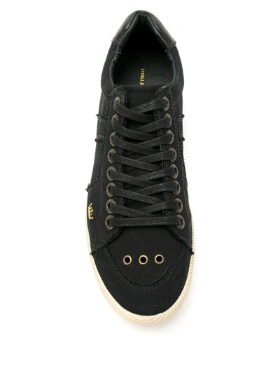 Shop Osklen Riva Eyelet-detail Sneakers In Black