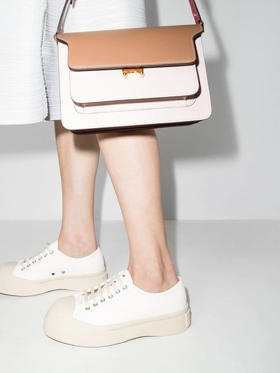 Marni Sneakers Donna Pelle Bianco In White