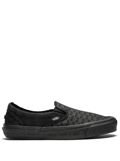 Shop Vans Og Classic Slip-on Sneakers In Black